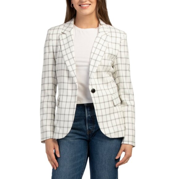 MARLED Ivory/grey Single Breasted Blazer - Picture 1 of 2